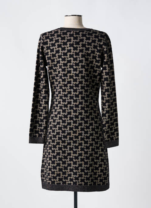 Robe mi-longue noir LEO & UGO pour femme