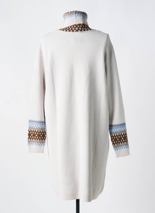 Robe pull gris TRICOT CHIC pour femme