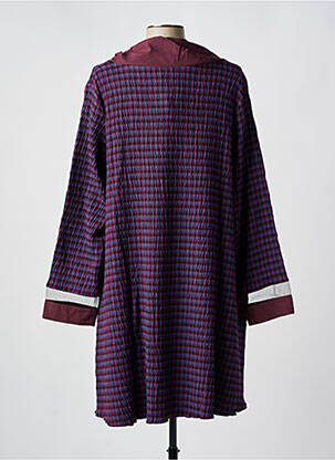 Robe mi-longue manches longues manches longues violet LUUKAA femme