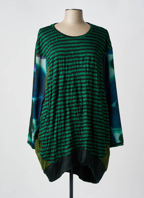 Robe courte vert ALEMBIKA pour femme