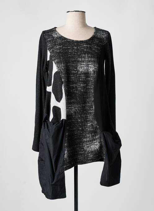 Tunique manches longues noir URBAN BY ALEMBIKA pour femme