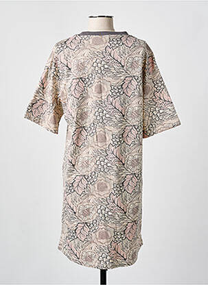 Robe courte manches courtes manches courtes beige CISO femme