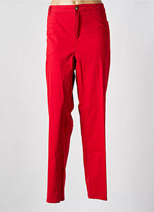 Jeans coupe slim stretch taille normale rouge CISO femme