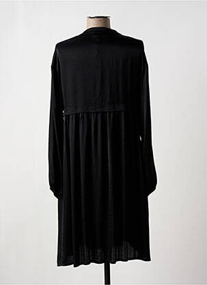 Robe courte coupe fluide manches longues noir PAKO LITTO femme
