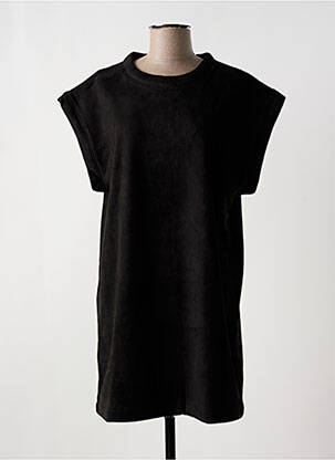 Robe courte manches courtes manches courtes noir LAURE + MAX femme