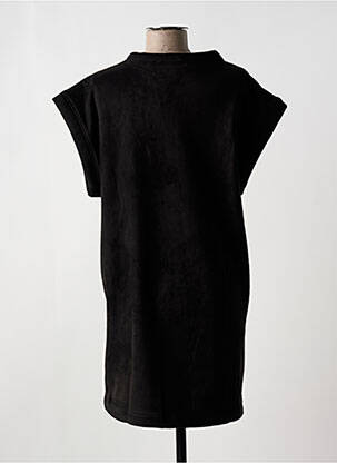 Robe courte manches courtes manches courtes noir LAURE + MAX femme