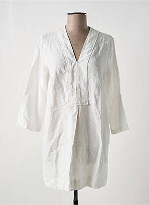 Tunique manches longues col v blanc WHITE STUFF femme