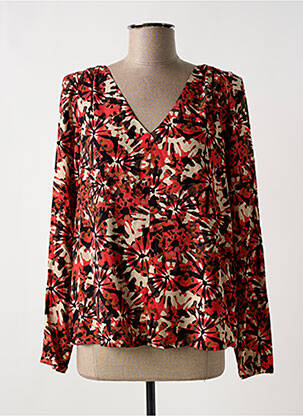 Blouse légère et transparente manches longues orange LOLA ESPELETA femme