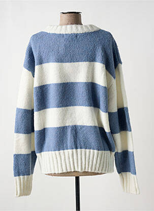 Pull stretch manches longues bleu LAURE + MAX femme