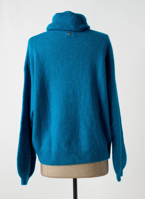 Pull col roulé bleu MÊME ROAD pour femme