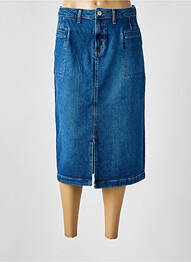 Jupe mi-longue stretch bleu WHITE STUFF femme