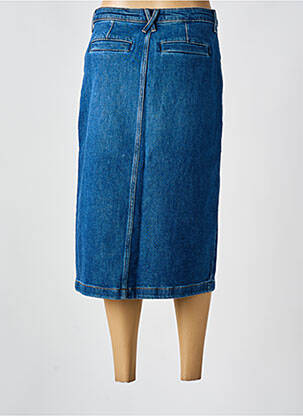 Jupe mi-longue stretch bleu WHITE STUFF femme