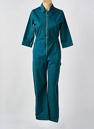 Combi-pantalon fermeture boutonnée sur le devant manches 3/4 vert PAKO LITTO femme