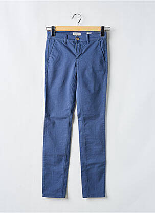 Pantalon chino taille basse taille basse bleu HAPPY femme