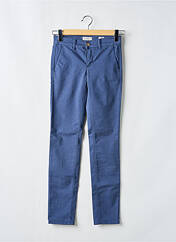 Pantalon chino bleu HAPPY pour femme seconde vue
