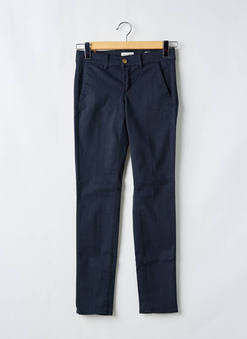 Pantalon chino bleu HAPPY pour femme