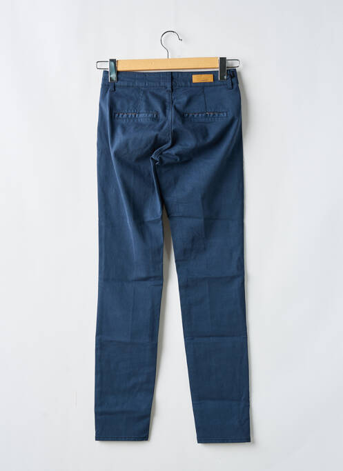 Pantalon chino bleu HAPPY pour femme