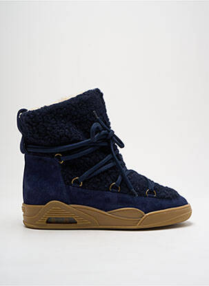 Bottines/boots fourrée talon plat jusqu'à 3cm bleu SERAFINI femme