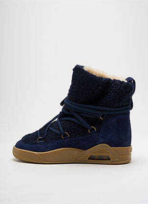 Bottines/boots fourrée talon plat jusqu'à 3cm bleu SERAFINI femme