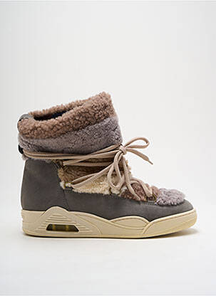 Bottines/boots fourrée talon de 4 à 6cm gris SERAFINI femme
