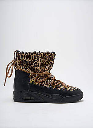 Bottines/boots matière lisse talon de 4 à 6cm noir SERAFINI femme
