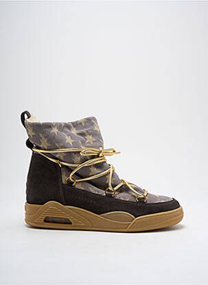 Bottines/boots fourrée talon de 4 à 6cm marron SERAFINI femme
