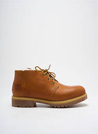 Bottines/boots tissage satiné talon bas marron TIMBERLAND homme