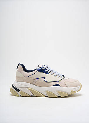 Baskets bout rond talon de 4 à 6cm beige SERAFINI femme
