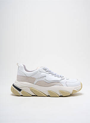 Baskets tissage satiné talon de 4 à 6cm blanc SERAFINI femme