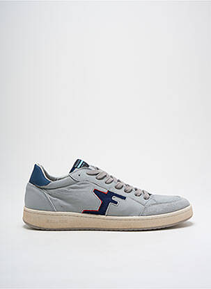 Baskets matière lisse talon plat jusqu'à 3cm gris SERAFINI femme