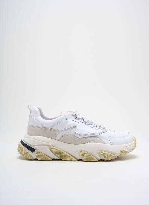 Baskets tissage satiné talon de 4 à 6cm blanc SERAFINI femme