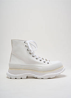 Baskets bout rond talon de 4 à 6cm blanc ALEXANDER MCQUEEN femme