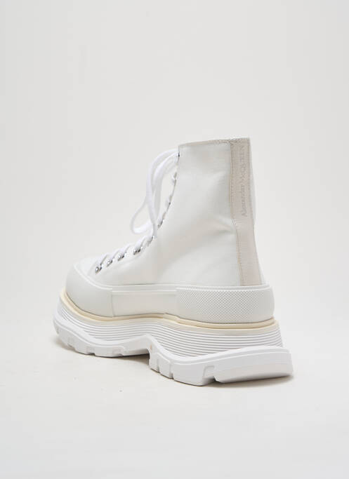 Baskets bout rond talon de 4 à 6cm blanc ALEXANDER MCQUEEN femme