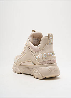 Baskets talon compensé talon de 4 à 6cm beige BUFFALO femme