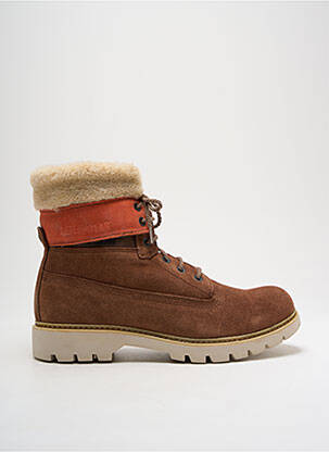 Bottines/boots nubuck talon plat jusqu'à 3cm marron CAT femme