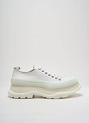 Baskets bout rond talon de 4 à 6cm blanc ALEXANDER MCQUEEN femme