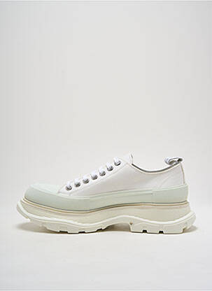 Baskets bout rond talon de 4 à 6cm blanc ALEXANDER MCQUEEN femme
