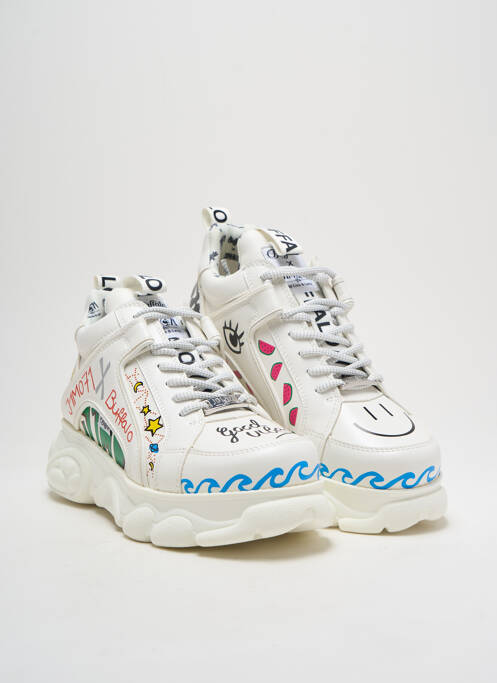 Baskets blanc BUFFALO pour femme