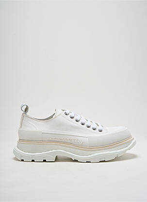 Baskets bout rond talon de 4 à 6cm blanc ALEXANDER MCQUEEN femme