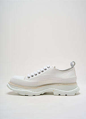 Baskets bout rond talon de 4 à 6cm blanc ALEXANDER MCQUEEN femme