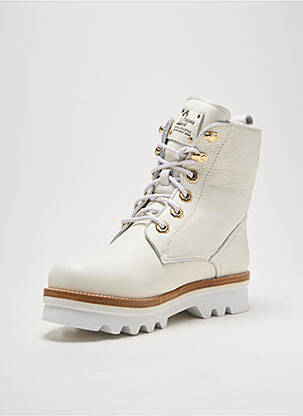 Bottines/boots fourrée talon de 4 à 6cm blanc PANAMA JACK femme