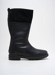 Bottes tissage satiné talon de 4 à 6cm noir KICKERS femme