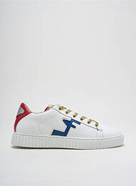 Baskets matière lisse talon plat jusqu'à 3cm blanc SERAFINI femme