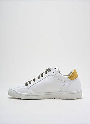 Baskets matière lisse talon plat jusqu'à 3cm blanc SERAFINI femme