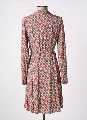 Robe courte manches longues manches longues orange C'EST BEAU LA VIE femme
