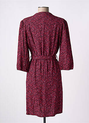 Robe courte manches 3/4 manches 3/4 rouge GRACE & MILA femme