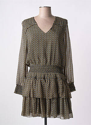 Robe courte coupe fluide manches longues noir PEPE JEANS femme