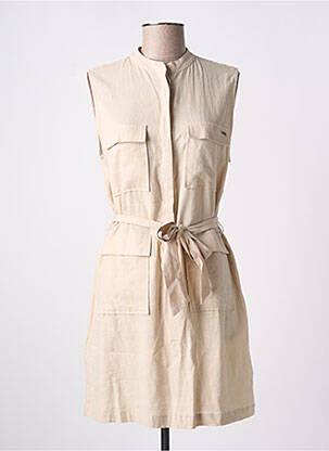 Robe courte sans manche sans manche beige PEPE JEANS femme