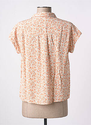 Chemisier tissage crêpe manches courtes orange PEPE JEANS femme