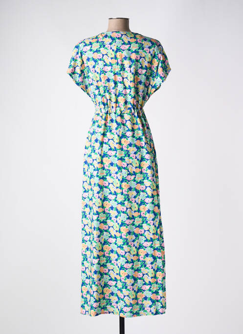 Robe longue bleu C'EST BEAU LA VIE pour femme